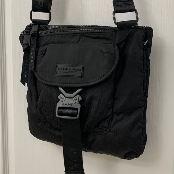 Pajar Black Nylon Crossbody